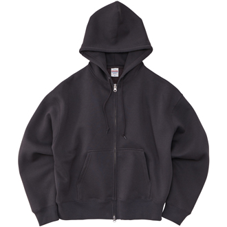 10.0オンス T/Cボックスシルエットスウェットフルジップパーカ(裏起毛)