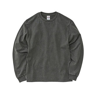 6.2オンス オープンエンドフェードウォッシュロングスリーブTシャツ(2.1インチリブ)